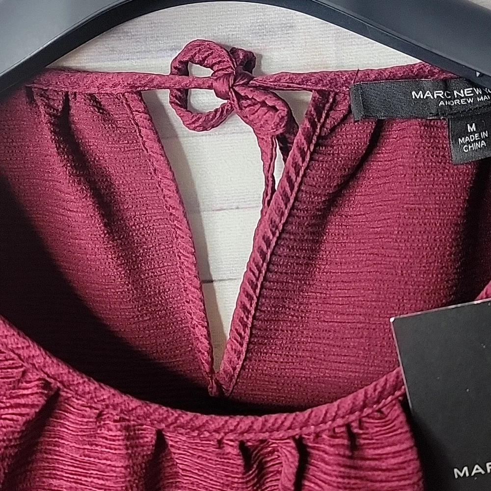 Marc New York red plum blouse - Picture 4 of 9